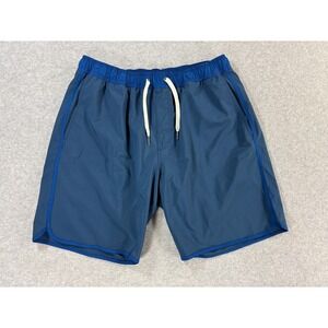 Fair Harbor Compression Lined ONE All‎ Purpose Shorts (Men's Large) Blue -8"